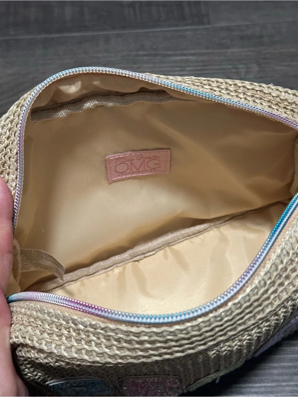 OMG Accessories Small Handheld Zip Up 